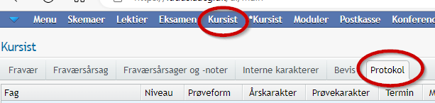 Se karakterer